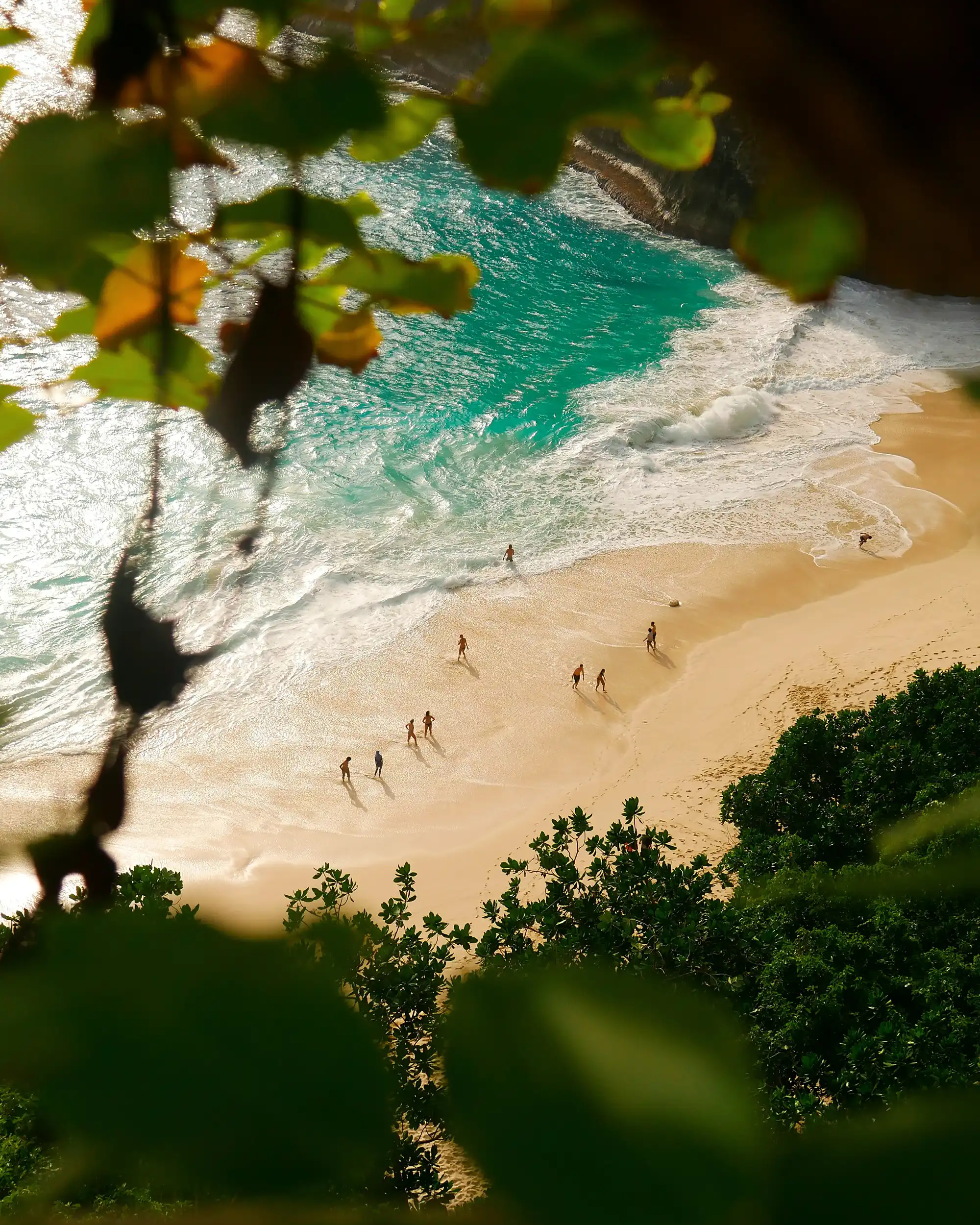 rock arch at beach in puerto escondido